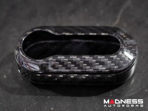 FIAT 500 Key Fob Cover - Carbon Fiber - Italian Flag